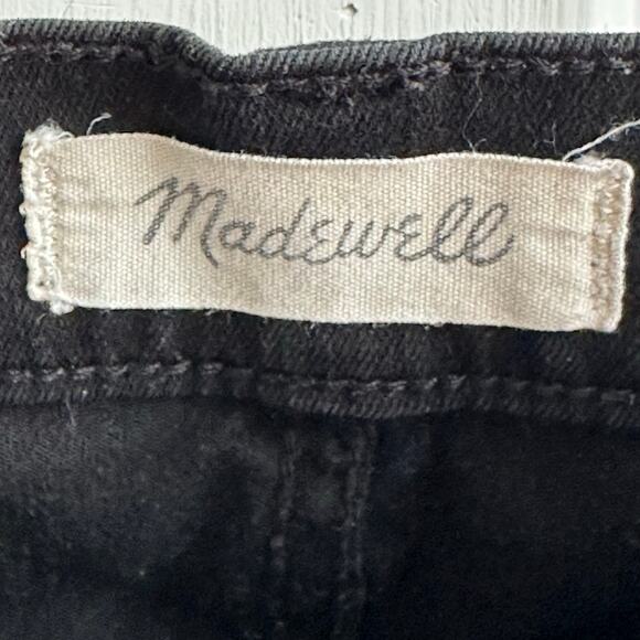 Madewell 10" High Rise Skinny Jeans Berkeley Black Button Through Edition - Picture 7 of 10